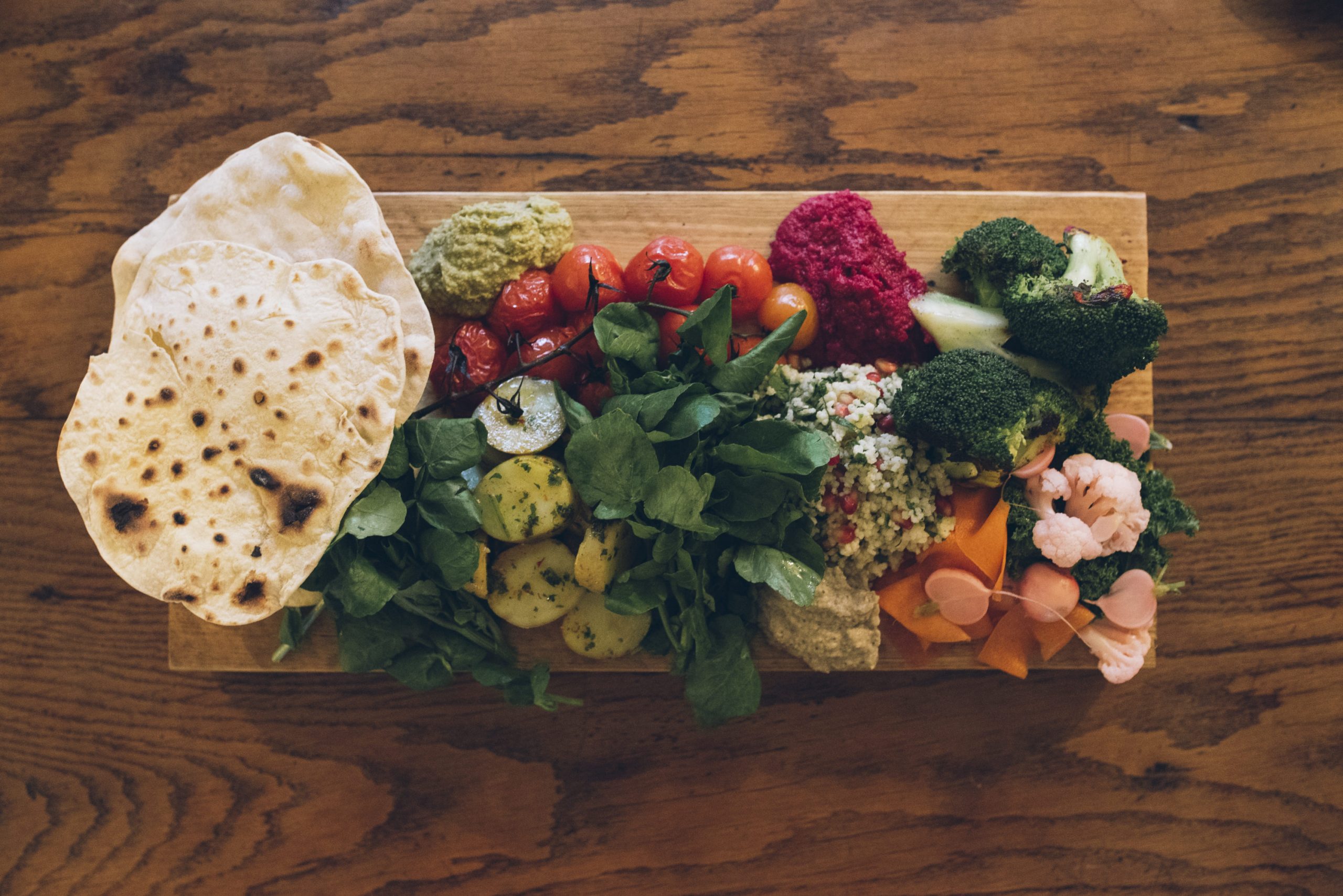Vegan sharing board mezze